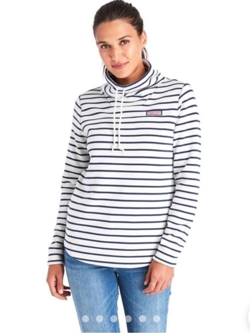 Vineyard Vines Fleece Lined Pullover Cowl Neck Sweatshirt